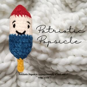 Red, White, and Blue Plush Popsicle